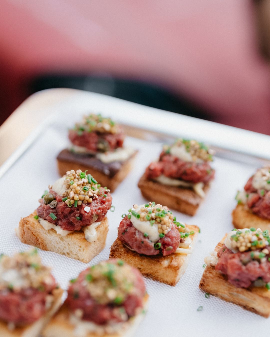 Fingerfood, serviert in der Tagesbar Hamburg